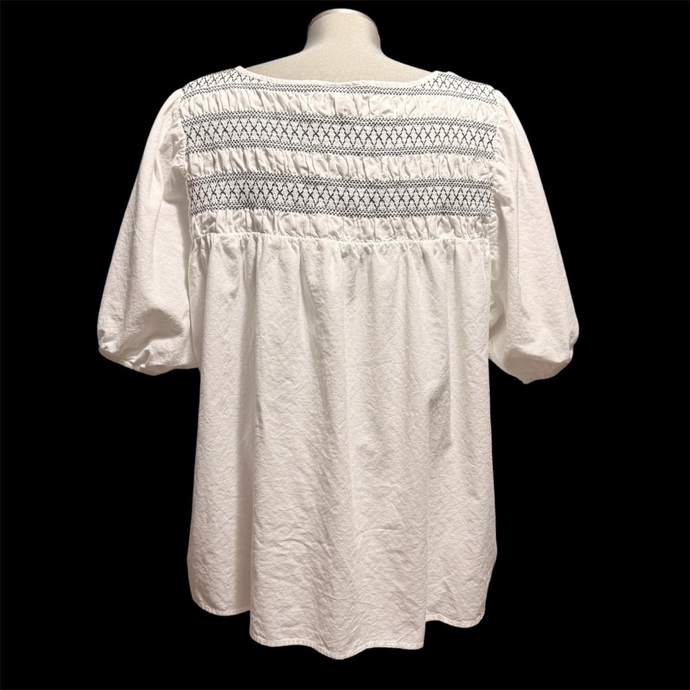 Torrid Blouse Stretchy Ruch Design - Picture 2 of 7